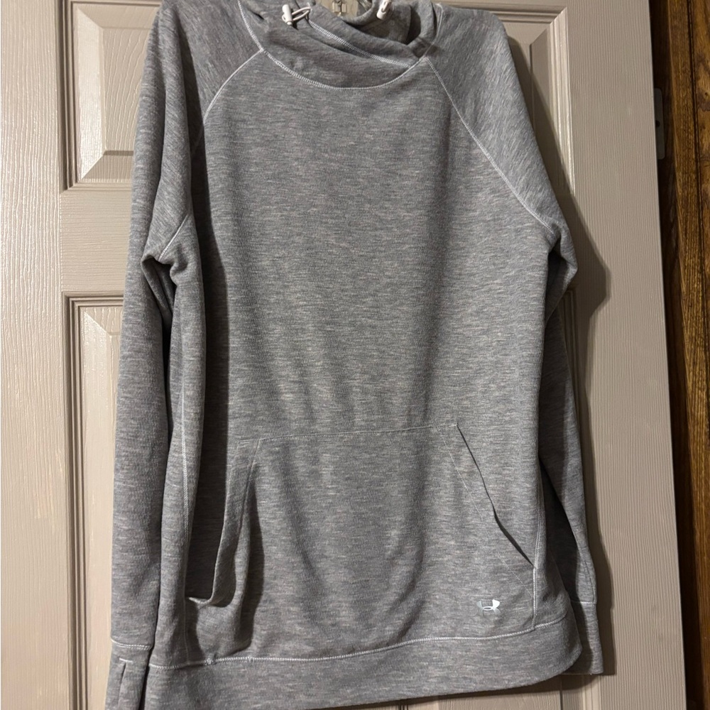 Women Under Armour Women's Gray light weight hoodie. Super soft and comfortable.